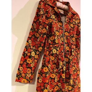 Miracle Floral Jumpsuit in Red and Orange